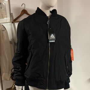 Spire Black Bomber Jacket